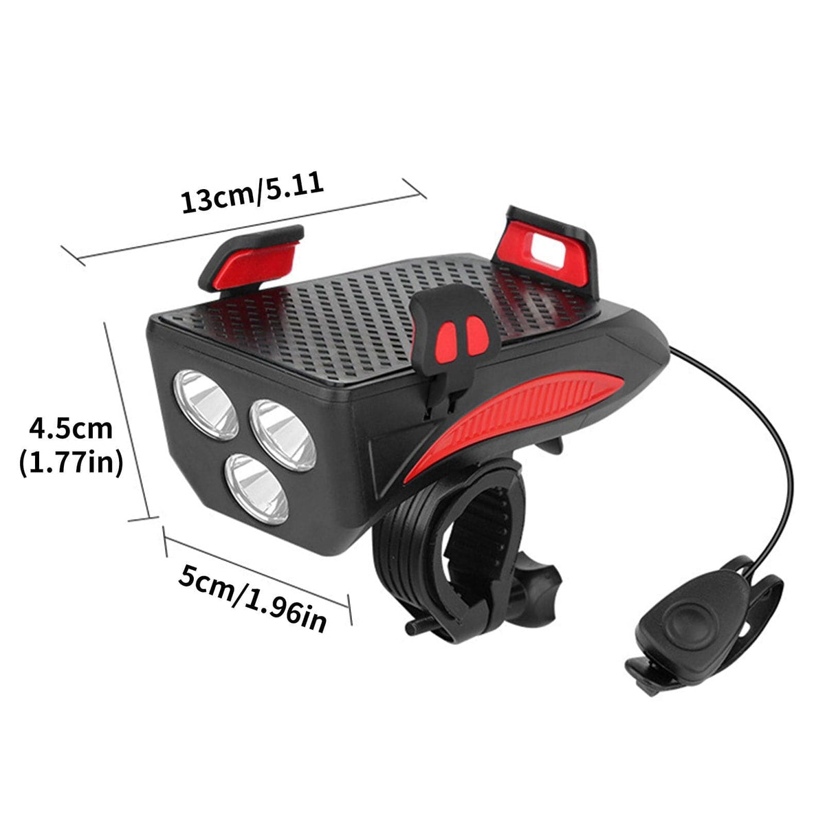 Bike Light with Power Bank and Phone Mount for Men and Women