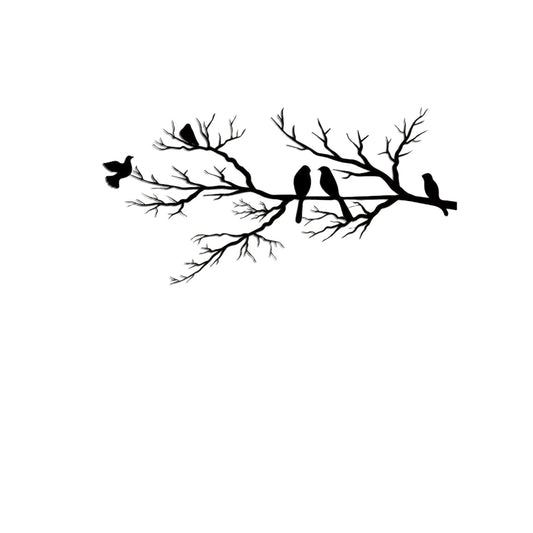Birds on a Branch Wall Art for Home Decor - Nature-Inspired Design