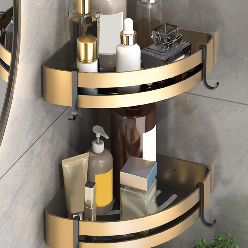 Black and Brass Modern Bathroom Accessories Set