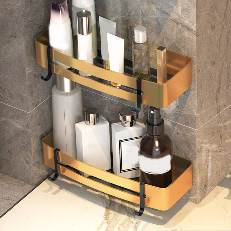 Black and Brass Modern Bathroom Accessories Set