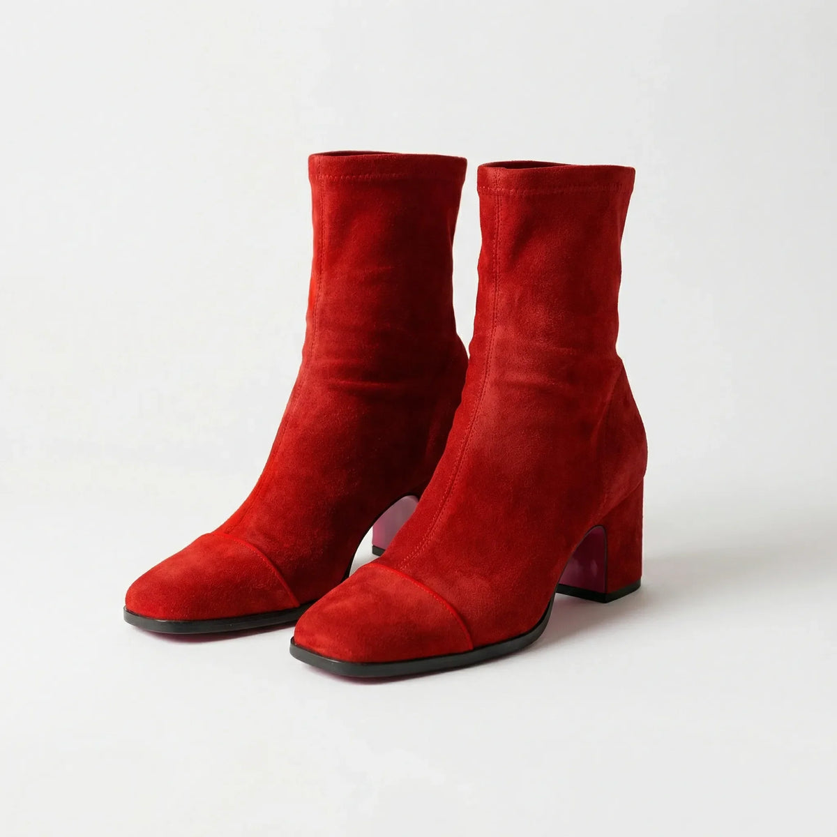 Block Heel Ankle Boots - Wendy