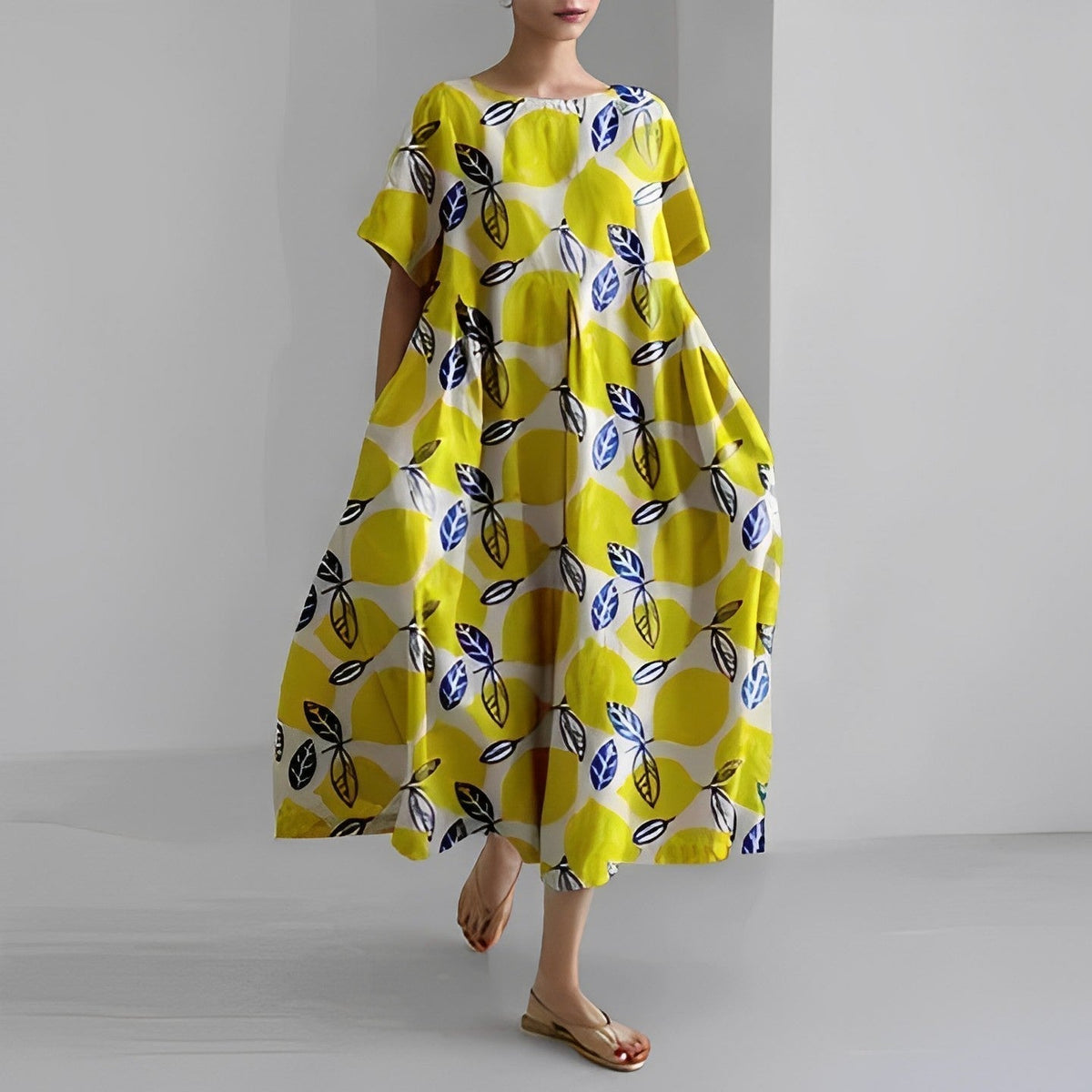 Bohemian Floral Print Dress