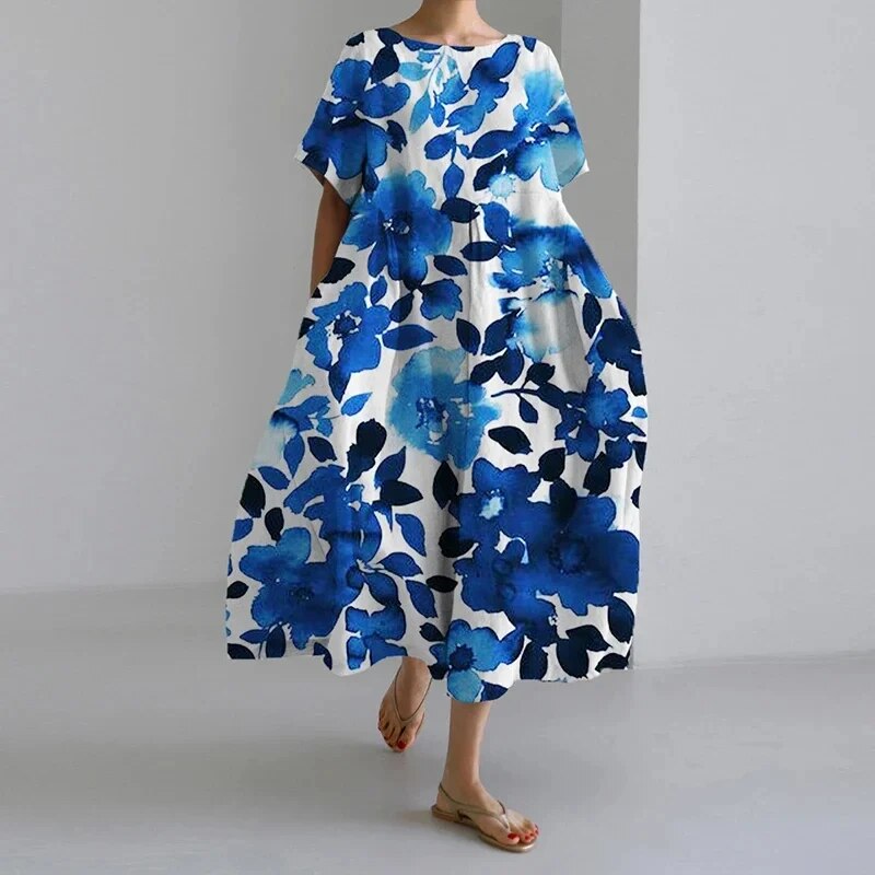 Bohemian Floral Print Dress