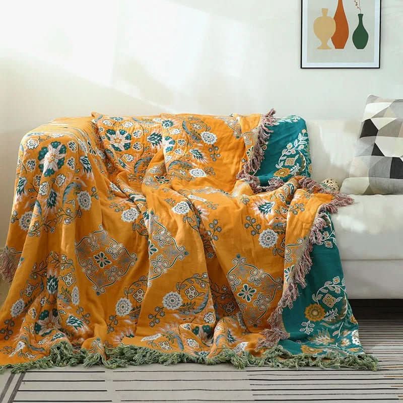 Boho Cotton Throw Blanket