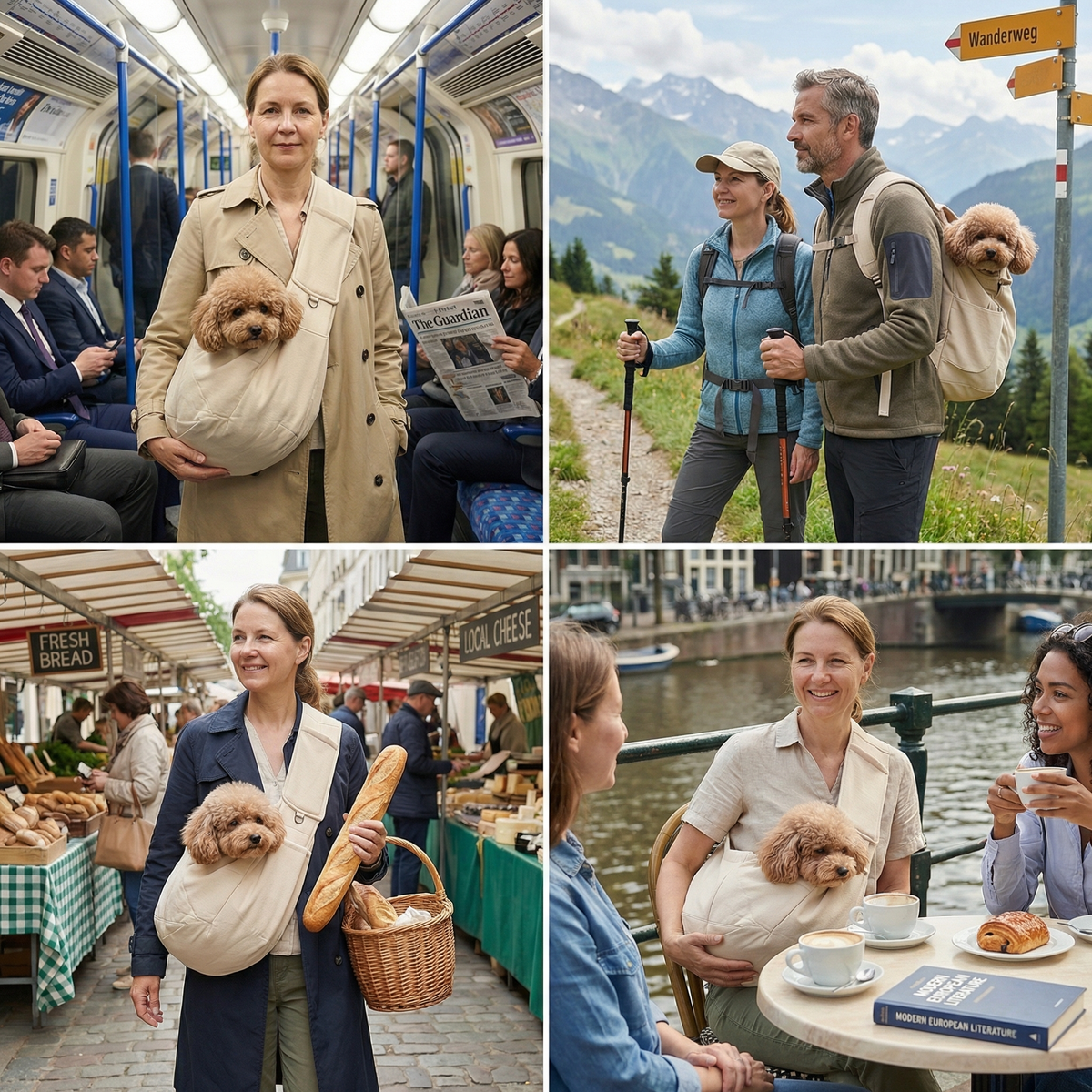 Breathable Dog Shoulder Carrier — Hands-Free Compact Design