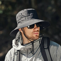 Breathable Wide-Brim Sun Hat with UV Protection