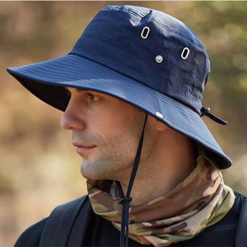 Breathable Wide-Brim Sun Hat with UV Protection