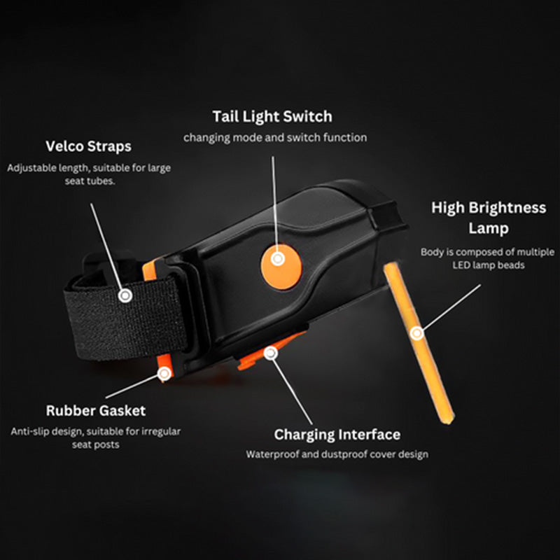 Bright LED Bike Tail Light - Safety and Visibility