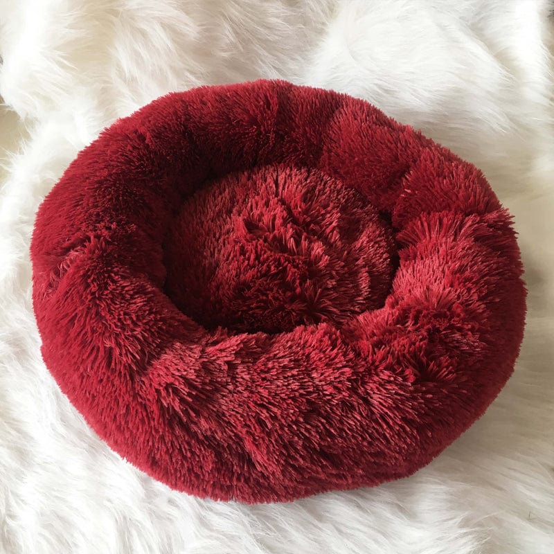 Calming Dog and Cat Bed with Raised Rim