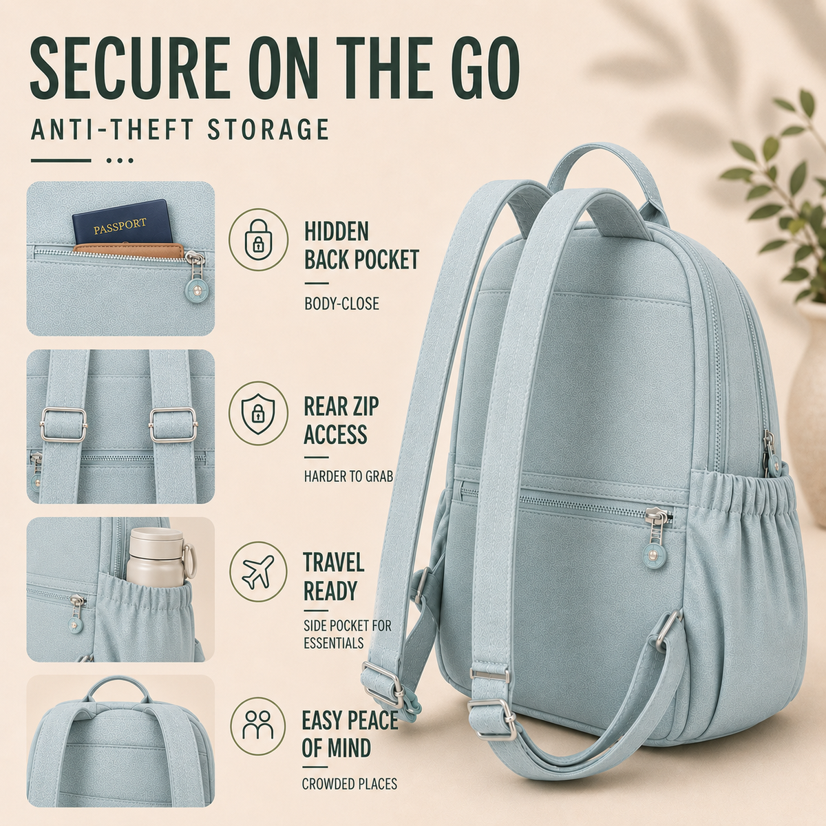 Casual Mini Backpack