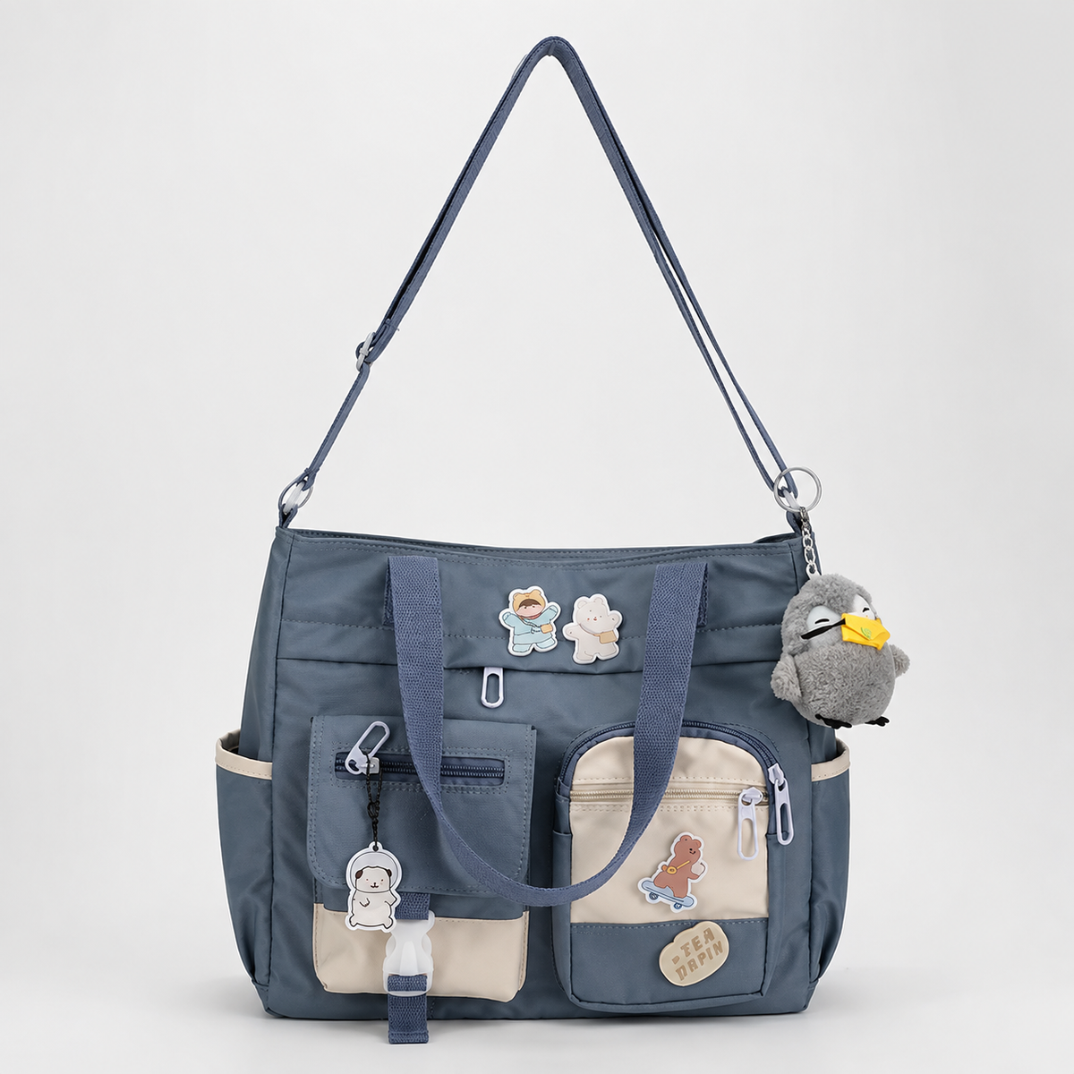 Casual Multi-Pocket Crossbody Bag