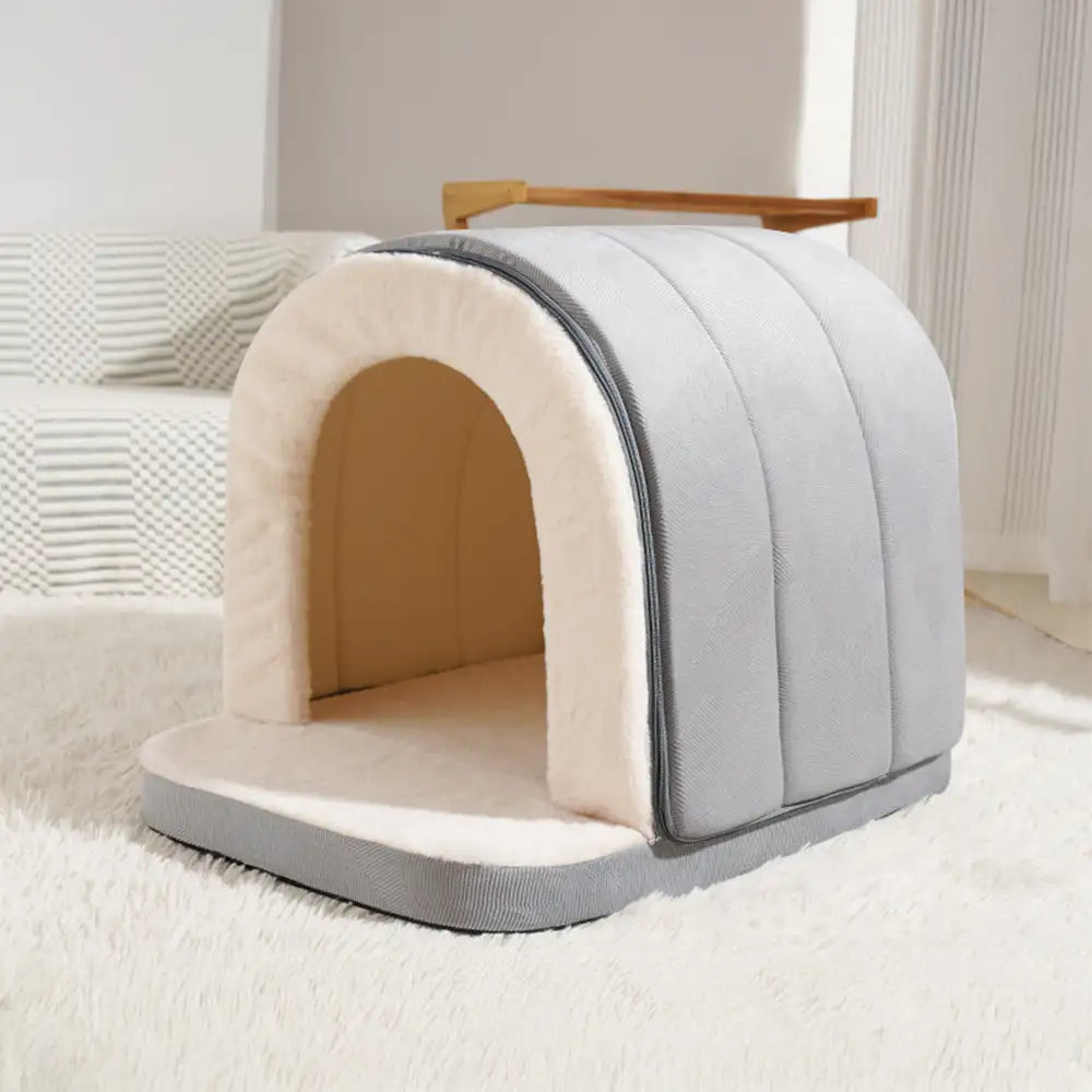 Cave-Style Deep Sleep Pet Bed – Dog and Cat House