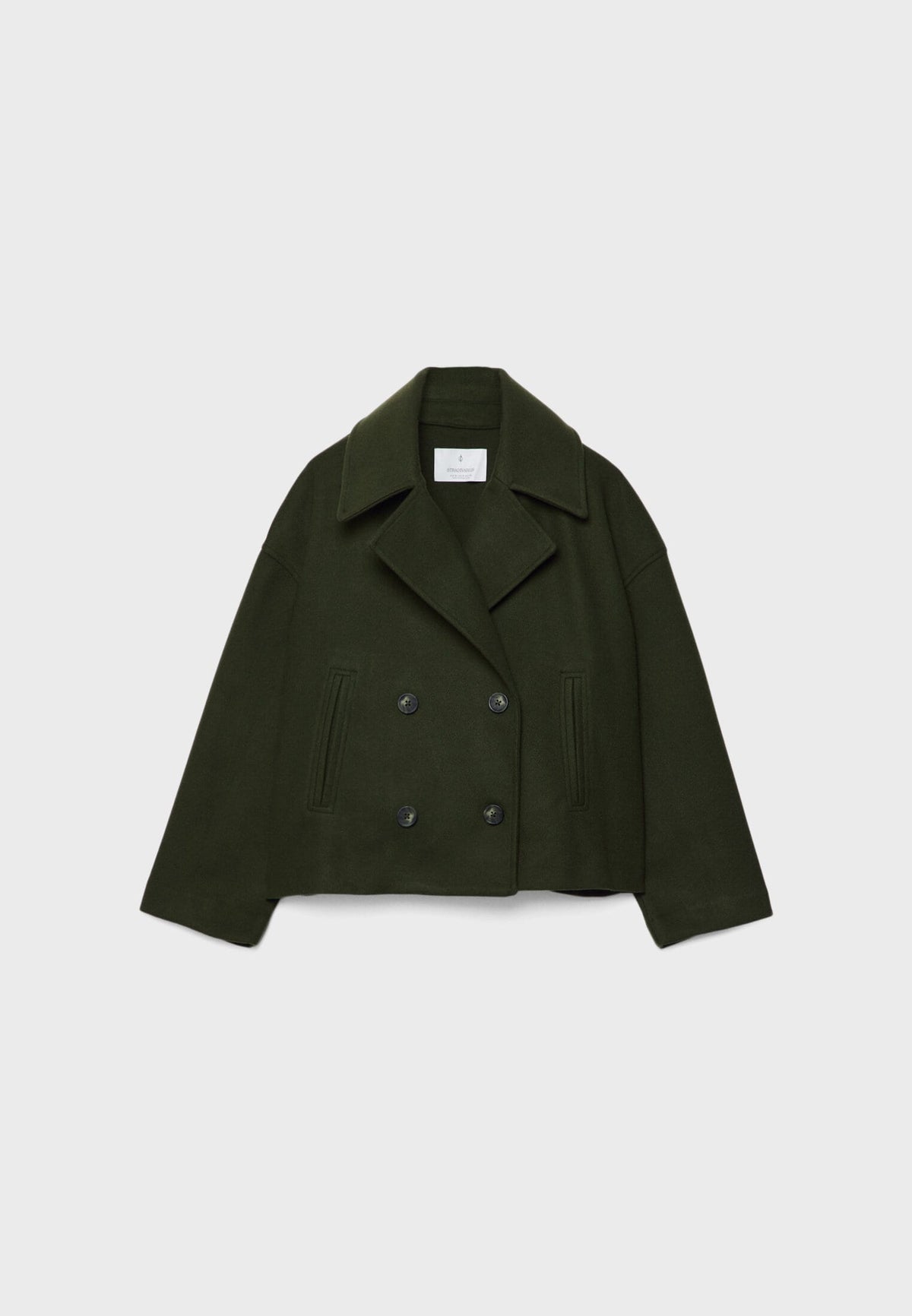 Chic Cropped Double-Breasted Jacket - Elegant & Timeless