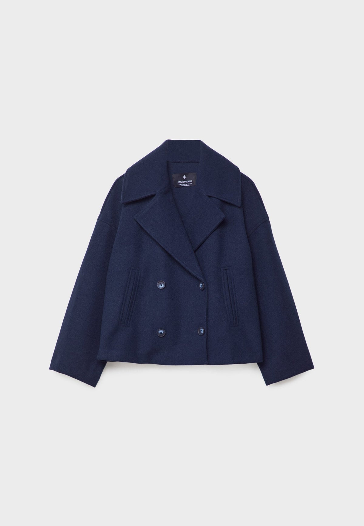 Chic Cropped Double-Breasted Jacket - Elegant & Timeless