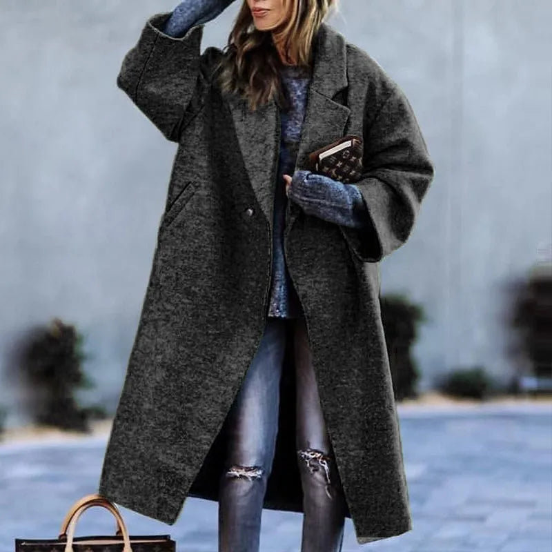 Chic Oversized Coat - Elegant, Comfortable Coat for Every Occasion
