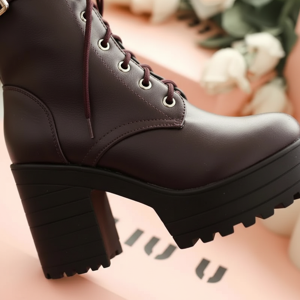 Chunky Lace-Up Boots