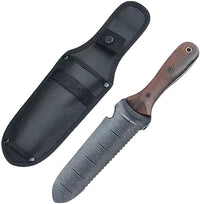 Classic Hori Garden Tool with Stainless Steel and Walnut Handle
