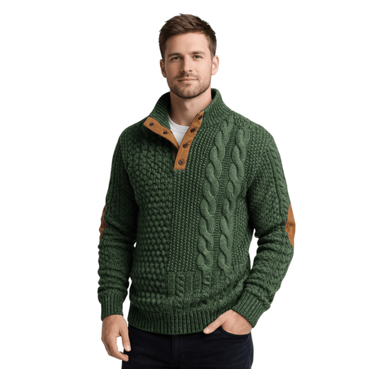 Classic Men's High-Collar Sweater