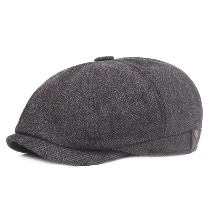 Classic Retro Newsboy Cap - Stylish and Comfortable