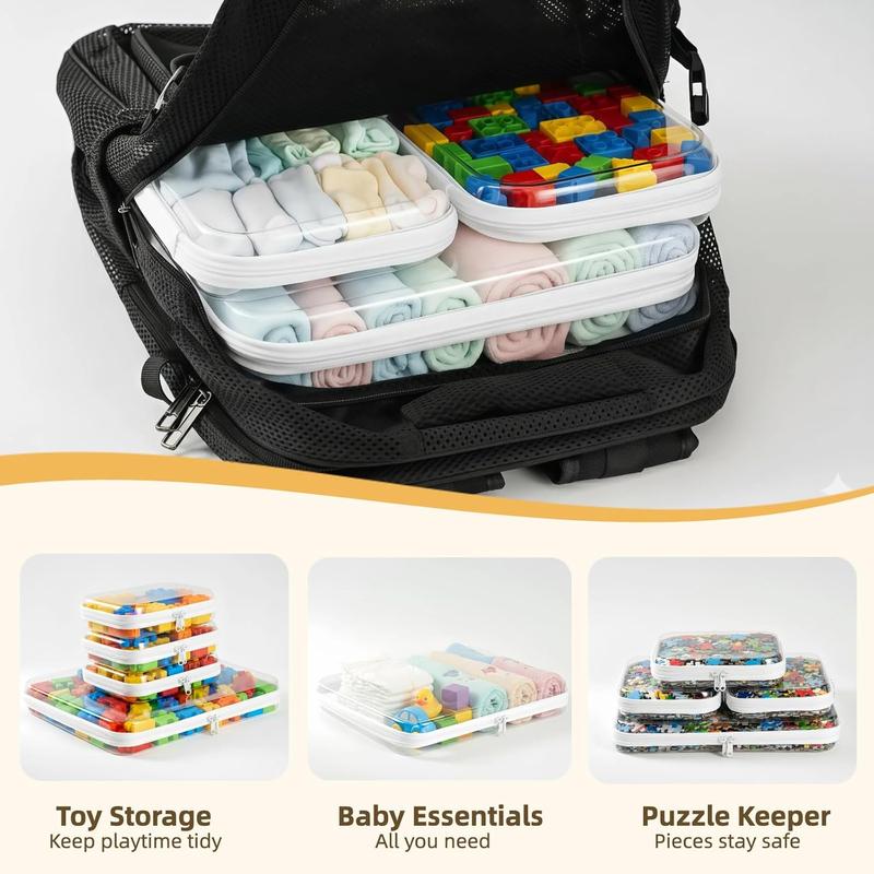 Clear Zippered Case, Waterproof Cosmetic Bag and Travel Organizer for Small Items