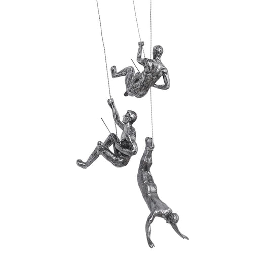 Climbing Figures Wall Art – Modern Art Set