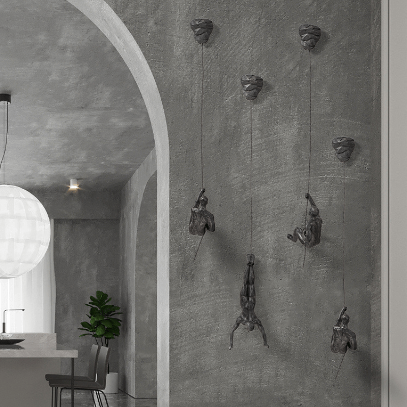 Climbing Figures Wall Art – Modern Art Set