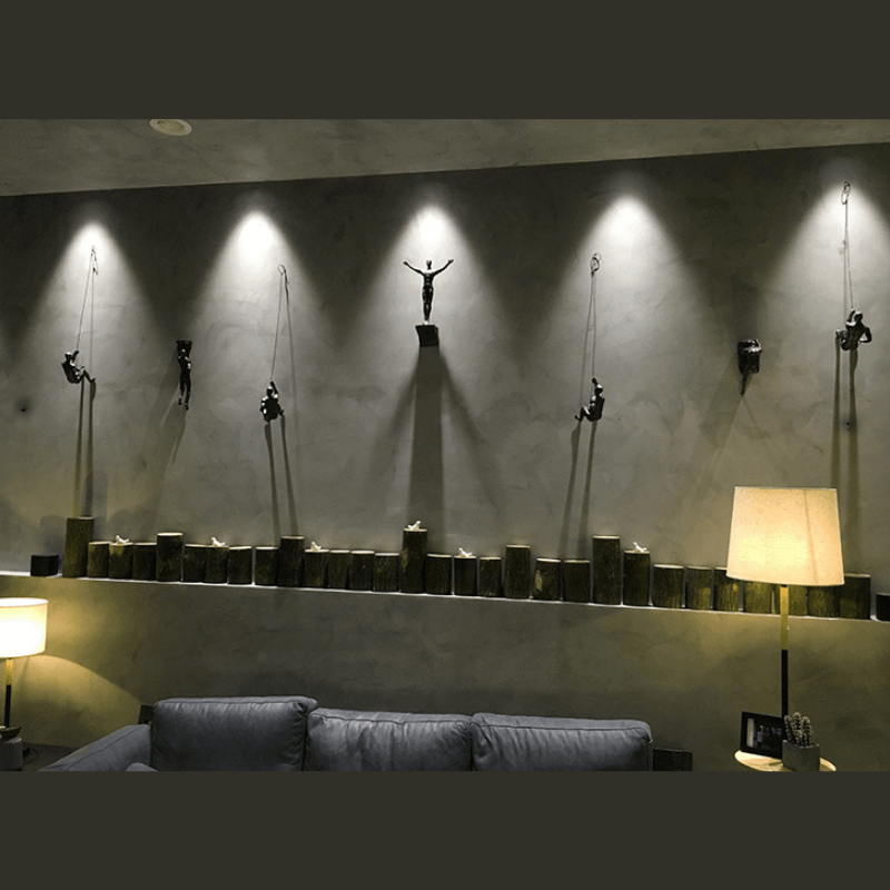 Climbing Figures Wall Art – Modern Art Set