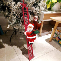 Climbing Santa on a Musical Ladder