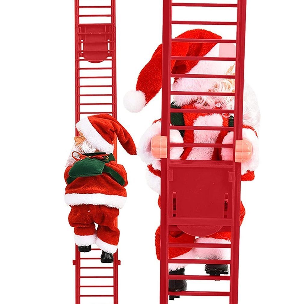 Climbing Santa on a Musical Ladder