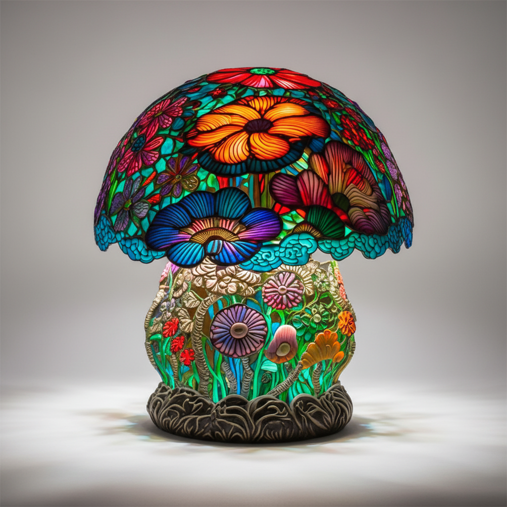 Colorful Glass Table Lamp