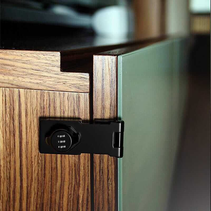 Combination Security Lock for Cabinets and Doors