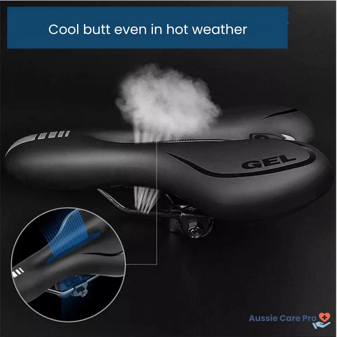 Comfort Gel Bike Saddle with Reflector