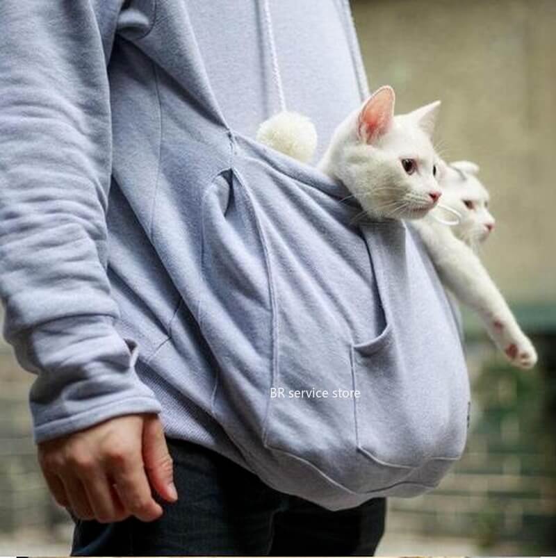 Comfortable Hoodie with Cat Pouch