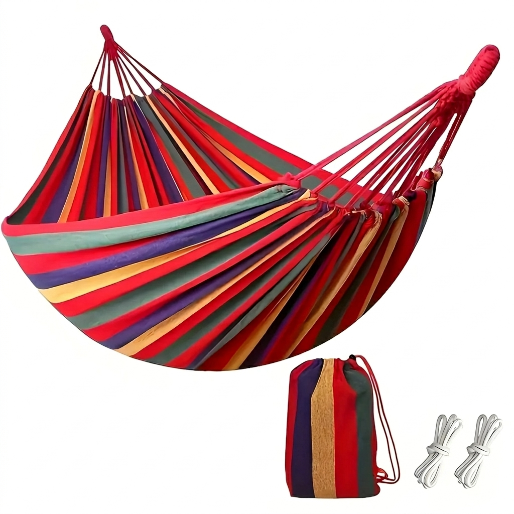 Comfortable Striped Hammock
