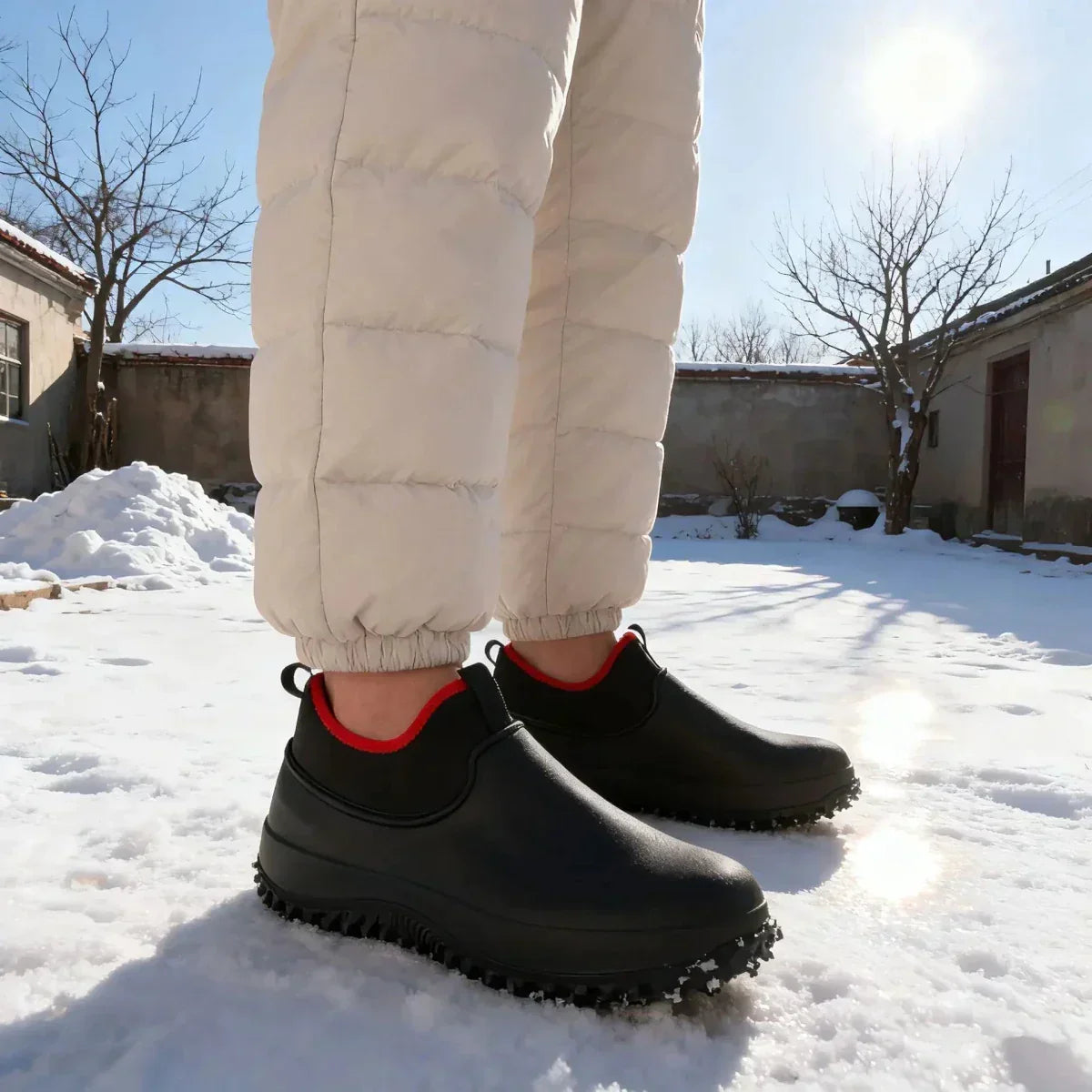 Comfortable Waterproof Work Shoes with Secure Grip