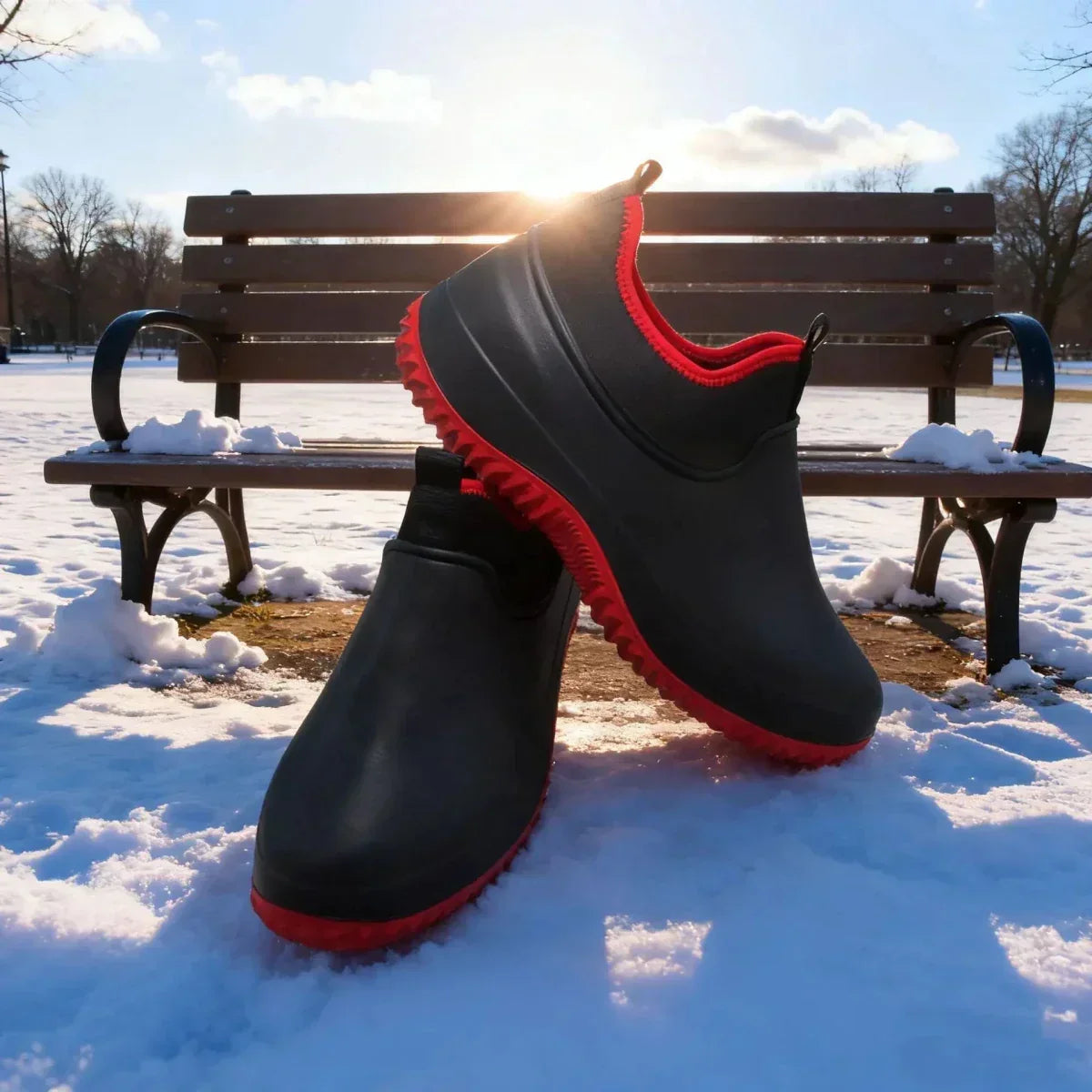 Comfortable Waterproof Work Shoes with Secure Grip