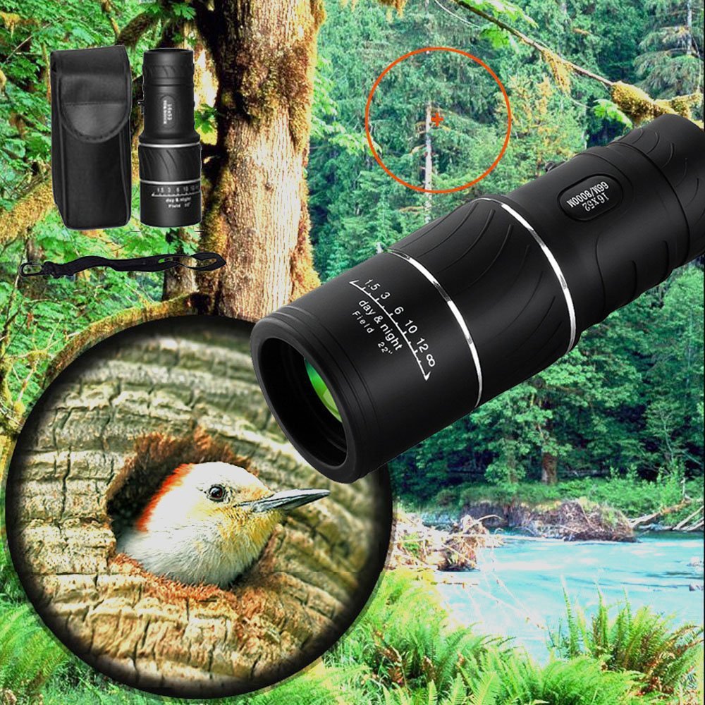 Compact 16x52 HD Travel Monocular Telescope