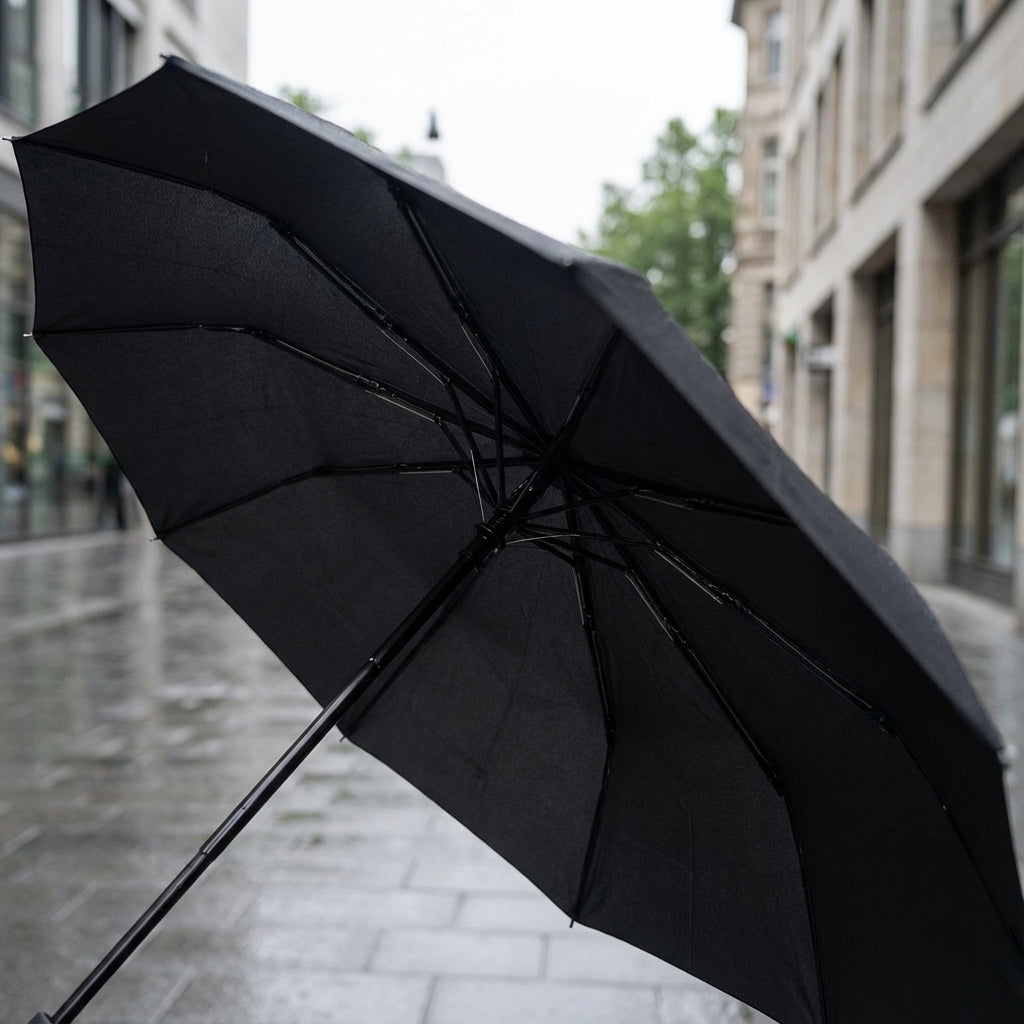 Compact Clip-On Folding Umbrella for Easy Carry