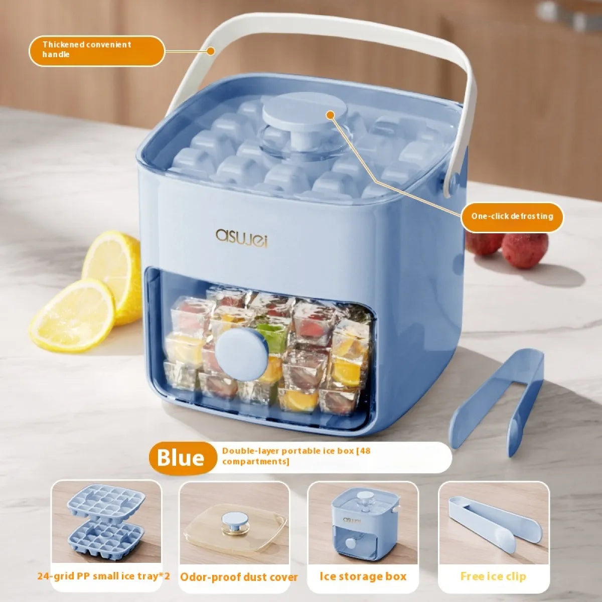 Compact Ice Cube Maker for Home Use