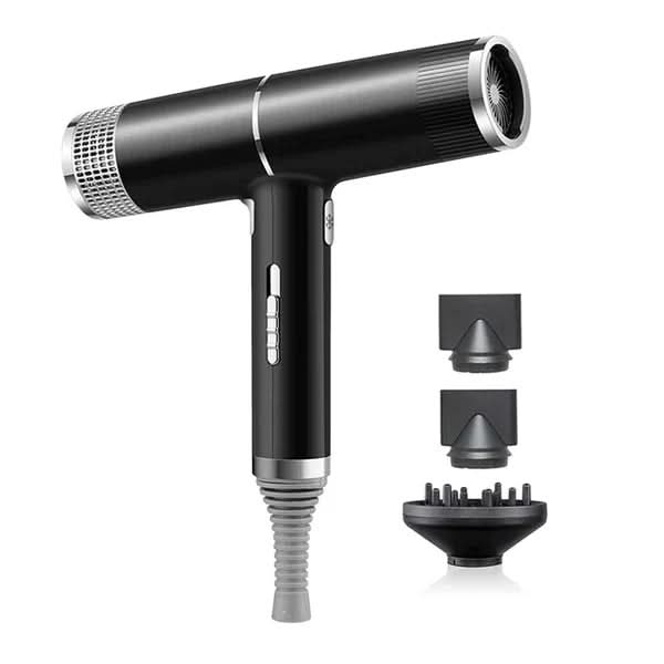 Compact Ionic Hair Dryer with Integrated Handle – Quick Drying in White