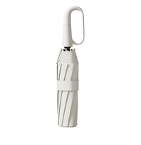 Compact Windproof Umbrella with Reflective Trim
