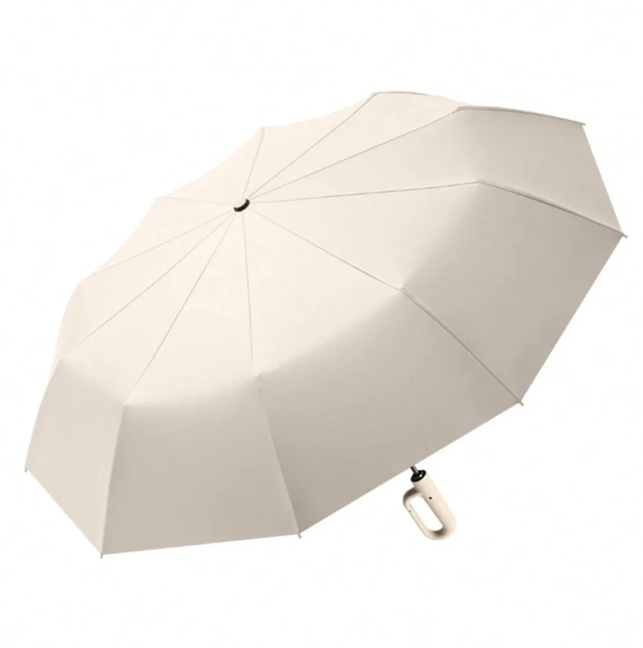 Compact Windproof Umbrella with Reflective Trim