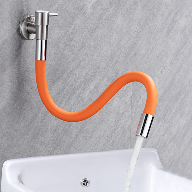 Contemporary Wall-Mounted Bathroom Faucet with Stainless Steel Lever Handles