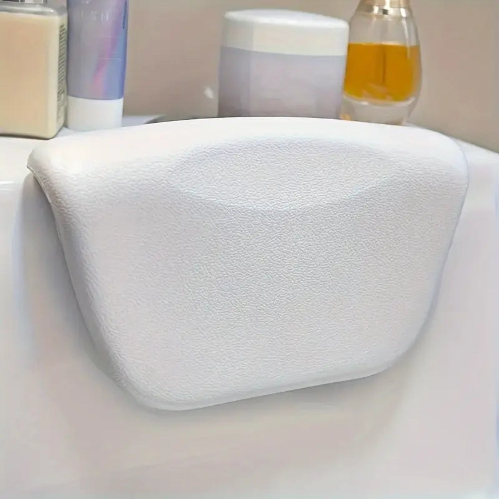 Contoured Bathtub Pillow with Soft Silicone Surface