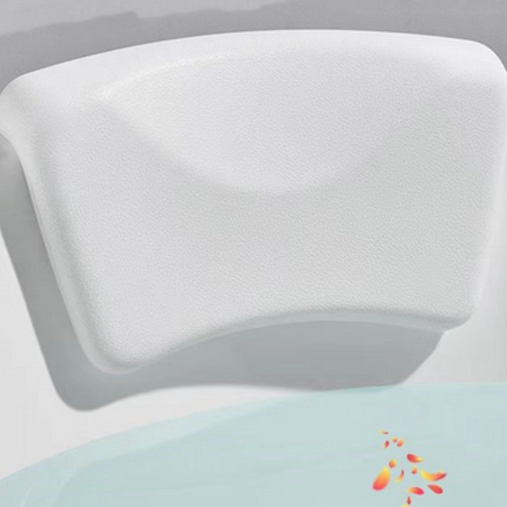 Contoured Bathtub Pillow with Soft Silicone Surface