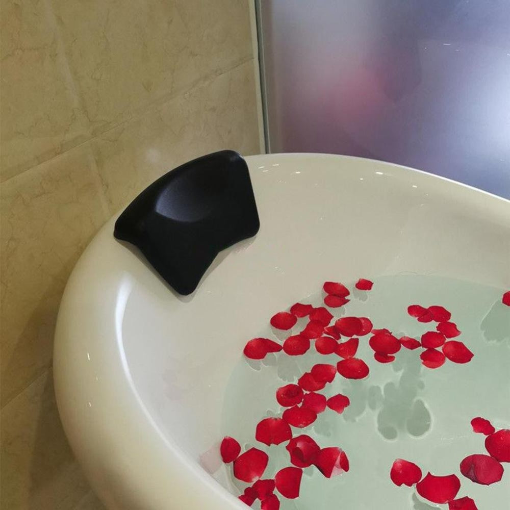 Contoured Bathtub Pillow with Soft Silicone Surface