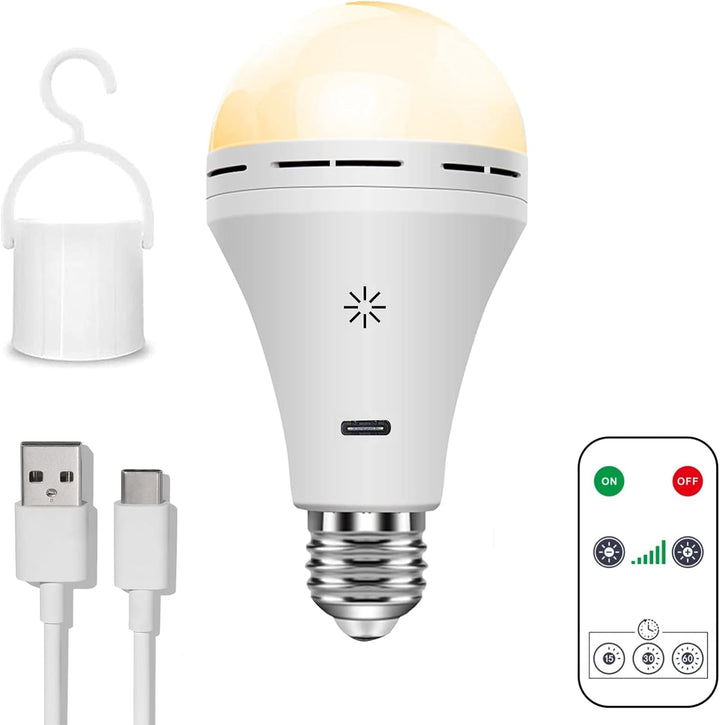 Cordless LED Lamp with Built-in USB Rechargeable Battery