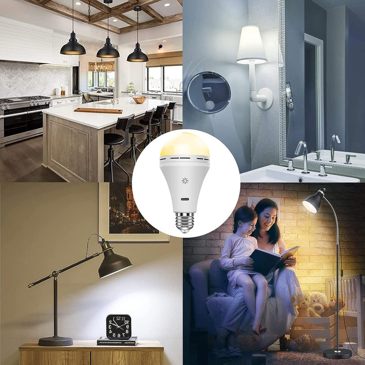 Cordless LED Lamp with Built-in USB Rechargeable Battery