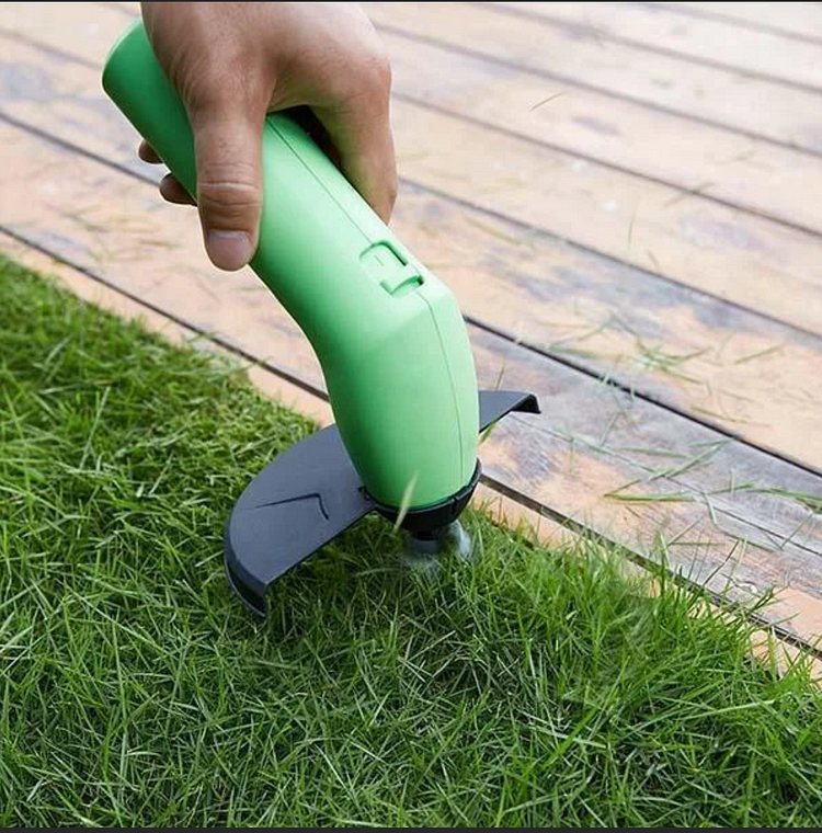 Cordless Mini Weed Puller and Cordless String Grass Trimmer for the Garden