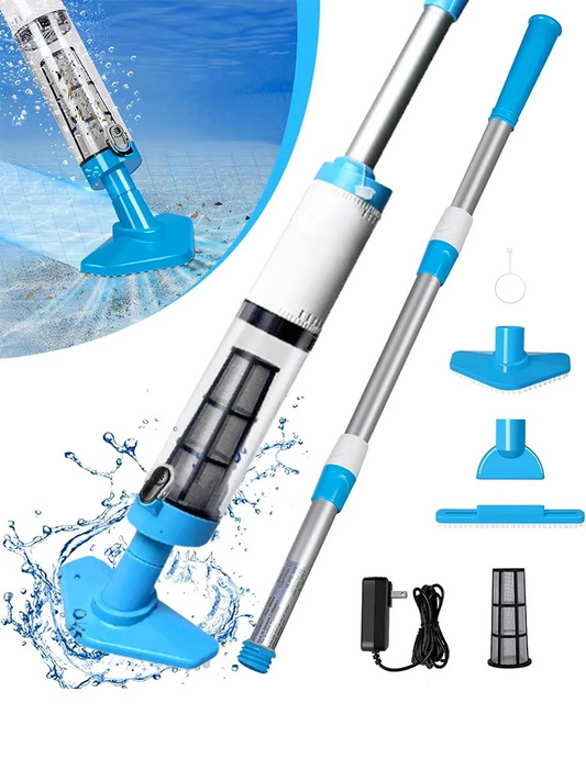 Cordless Rechargeable Pool Vacuum with 3-in-1 Cleaning Function